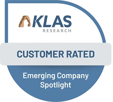KLAS Customer Rated badge